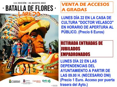 Venta de entradas a la Batalla de Flores 2022 
